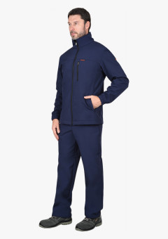 Куртк. СИРИУС-АЗОВ синий софтшелл пл 350 г/кв.м