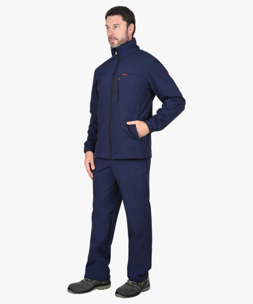 Куртка СИРИУС-АЗОВ синий софтшелл пл 350 г/кв.м