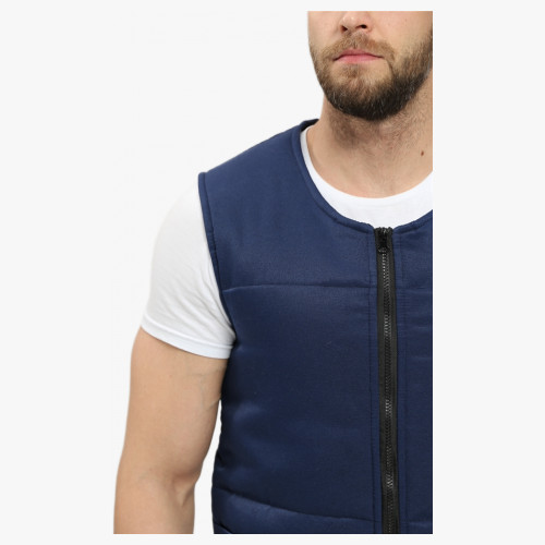 Жилет утепленный База (тк.Смесовая,210), т.синий