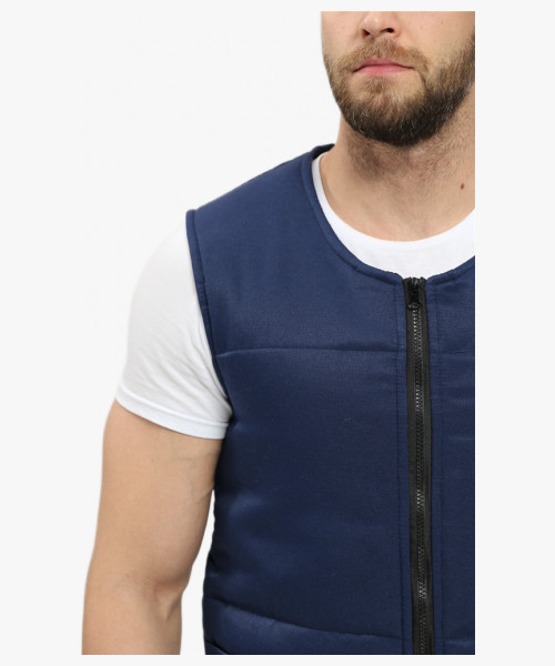 Жилет утепленный База (тк.Смесовая,210), т.синий