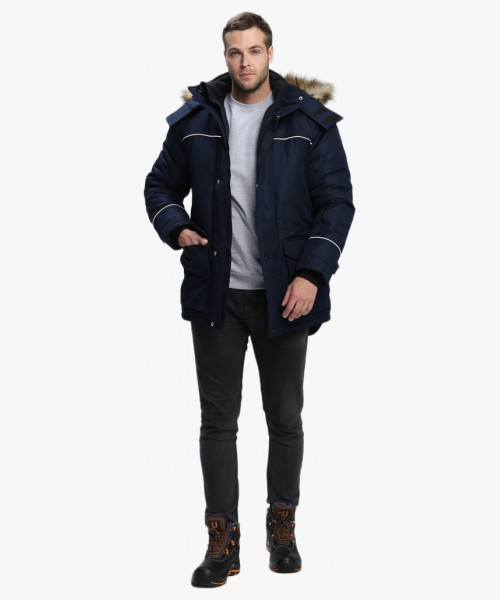 Куртка зимняя Аляска-Люкс (тк.Cat’s eye), т.синий