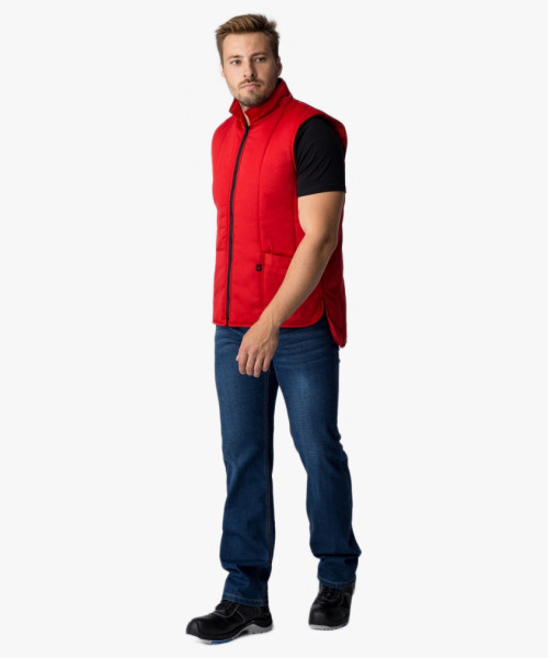 Жилет утепленный Универсальный (Смесовая, 210), красный