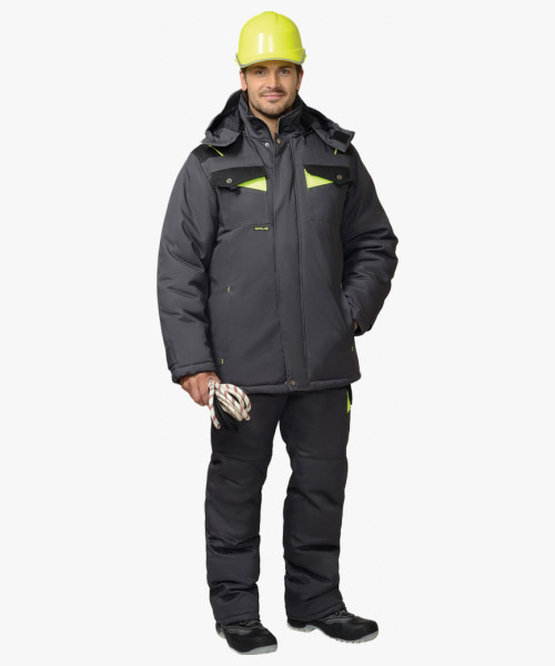 Костюм мужской зимний СИРИУС-ХОВАРД куртка, брюки, серый