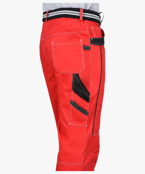 Брюки СИРИУС-ПРЕСТИЖ мужские летние красные с черным