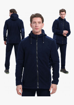 Куртка с капюшоном Кэмп (тк.Флис), т.синий