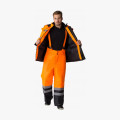 Костюм зимний для дорожника (тк.Оксфорд) брюки, оранжевый/черный