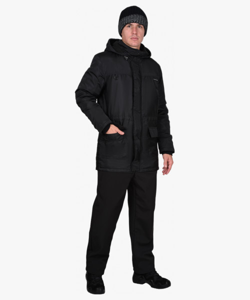 Куртка СИРИУС-ЛЕГАТ демисезонная, чёрная