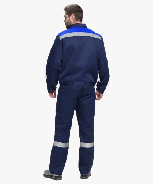 Костюм Лигор-2 СОП У. (тк.Смесовая,210) п/к, т.синий/васильковый