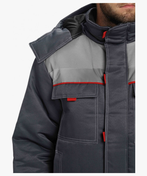 Костюм зимний Флофт-2 NEW (тк.Смесовая,210) п/к, т.серый/св.серый