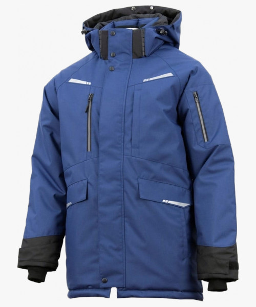 Куртка-парка зимняя мужская Brodeks KW215, цвет синий