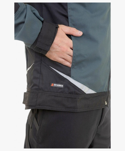 Куртка летняя мужская Brodeks KS202, цвет хвойный, чёрный