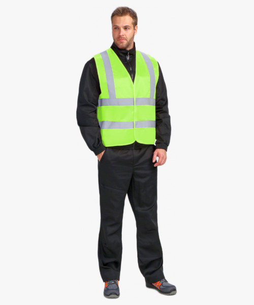 Жилет сигнальный ProfLineBase СОП-4 (тк.Полиэфир,100), желтый