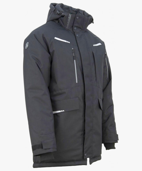 Куртка-парка зимняя мужская Brodeks KW215, цвет чёрный