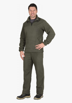 Костюм флисовый куртка, брюки оливковый
