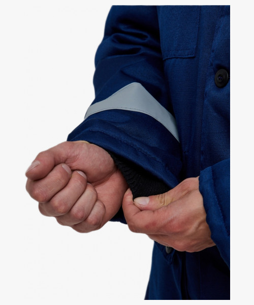 Костюм зимний Буря (тк.Смесовая,210) п/к, т.синий/васильковый