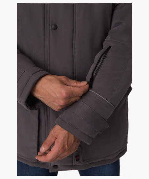 Куртка зимняя Аляска-Люкс (тк.Карелия), серый