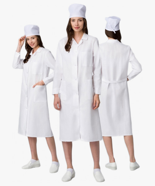 Халат женский (тк.Бязь,145), белый