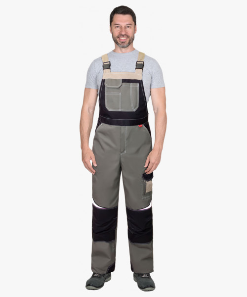 Полукомбинезон СИРИУС-КАСПИЙ оливковый с черным и песочным, СОП