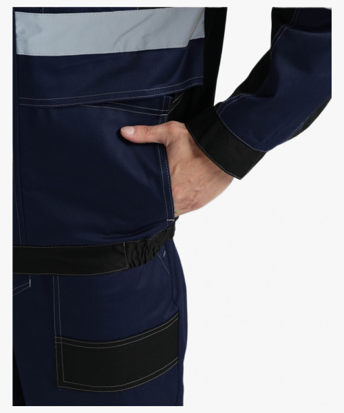 Костюм Виват-2 Премиум IMP (тк.Смесовая,240) п/к, т.синий/черный/васильковый