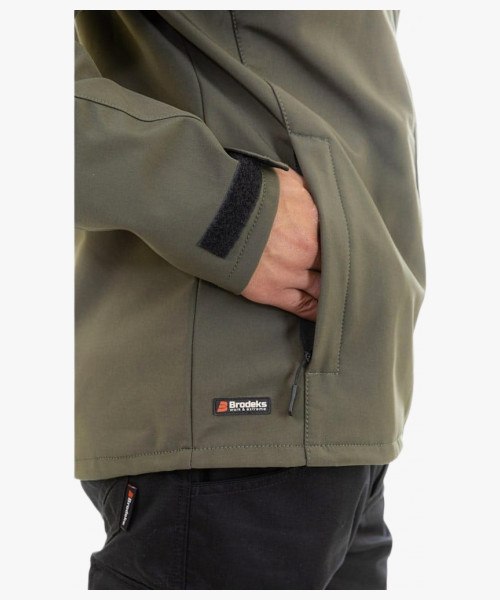Куртка софтшелл летняя мужская Brodeks KS207, цвет хаки