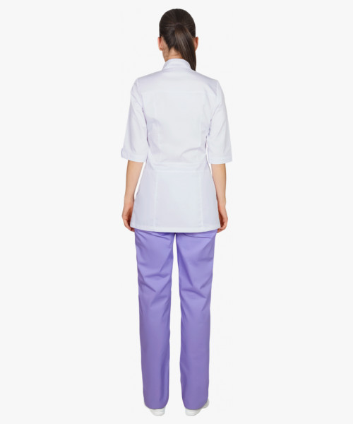 Костюм СИРИУС-БАРБАРА женский белый с фиолетовым