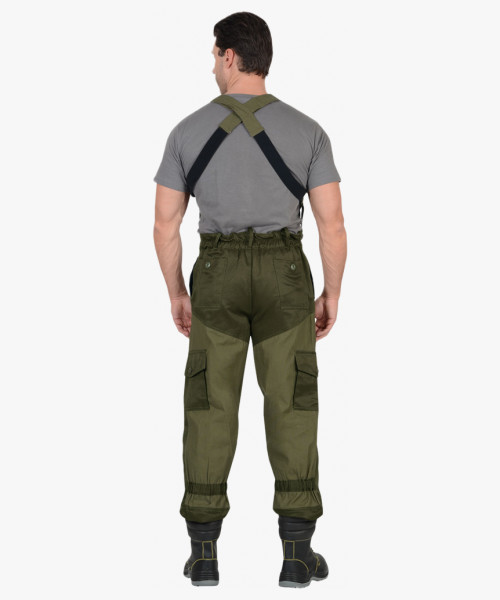 Костюм СИРИУС-ГОРКА куртка, брюки, помочи (полотно палаточное) олива