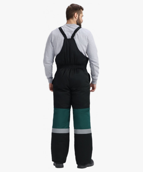 Костюм зимний Нордхард-2 СОП У. (тк.Смесовая,240) п/к, черный/т.зеленый