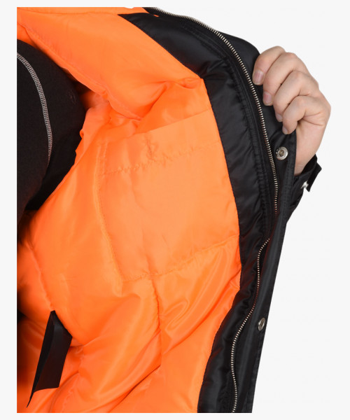 Костюм мужской СИРИУС-АЛЯСКА куртка, брюки, чёрный