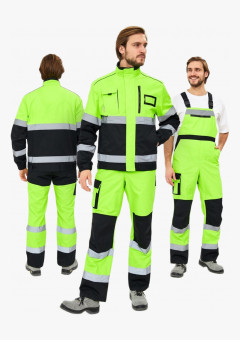 Костюм сигнальный PROFLINE ProfLineSpecialist-2 (тк.Смесовая МВО,240) п/к, желтый/черный