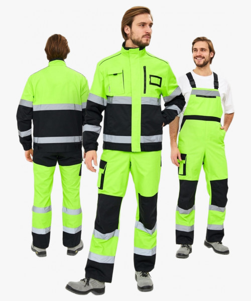 Костюм сигнальный PROFLINE ProfLineSpecialist-2 (тк.Смесовая МВО,240) п/к, желтый/черный