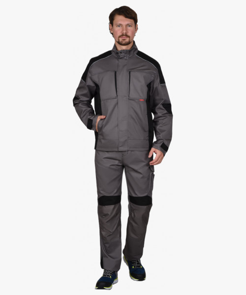 Куртка СИРИУС-ЦИТРИН ср.серый с черным