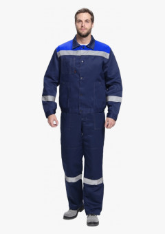 Костюм Лигор-2 СОП (тк.Смесовая,210) п/к, т.синий/васильковый