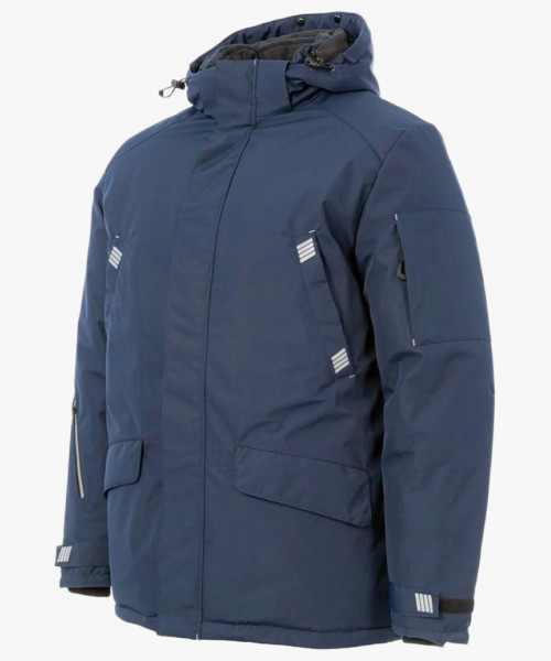 Куртка-парка зимняя мужская Brodeks KW204, цвет синий