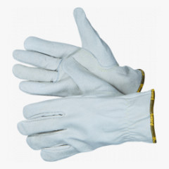 Force Перчатки цельнокожаные белого цвета