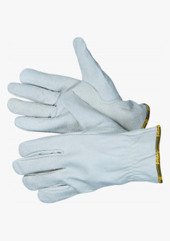 Force Перчатки цельнокожаные белого цвета
