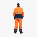 Костюм для дорожника (тк.Смесовая,210) п/к, оранжевый/т.синий