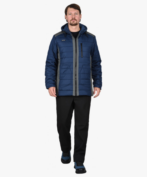 Куртка СИРИУС-УРБАН синяя с серым