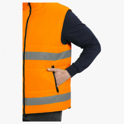 Жилет утепленный сигнальный Ярксион СОП (тк.OxLine,90), оранжевый