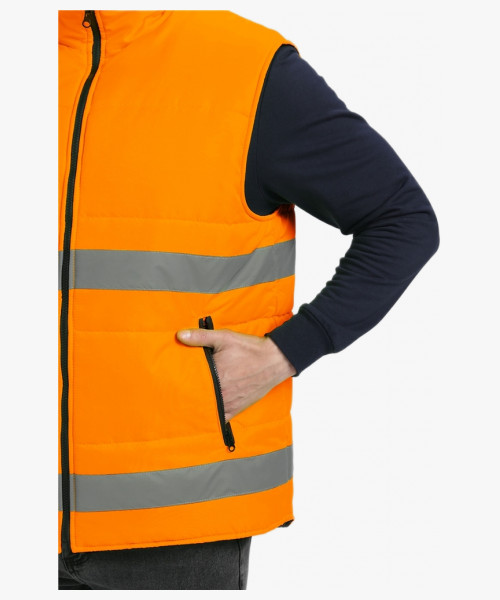 Жилет утепленный сигнальный Ярксион СОП (тк.OxLine,90), оранжевый