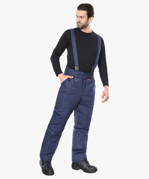 Костюм СИРИУС-КОМФОРТ зимний, куртка, брюки, синий с чёрным