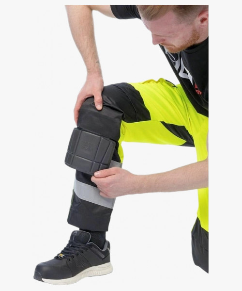 Брюки сигнальные Brodeks KS313, цвет жёлтый, чёрный