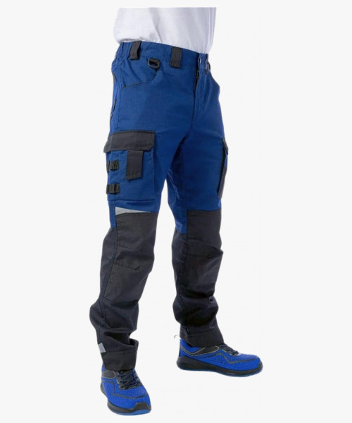 Брюки летние мужские Brodeks KS302, цвет синий, чёрный