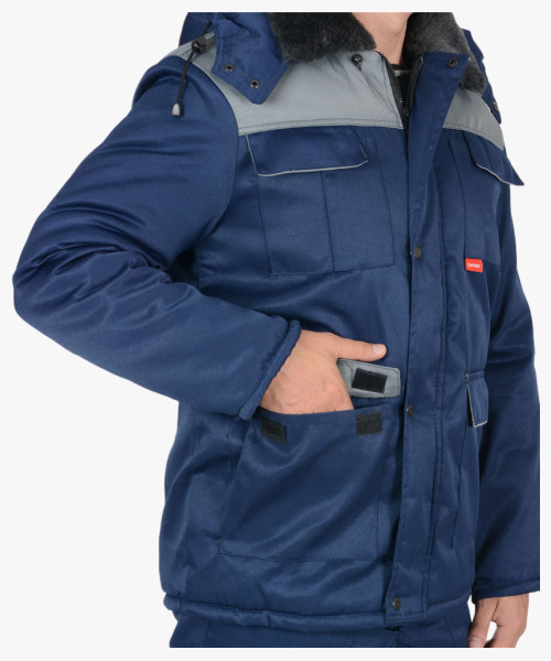 Куртка СИРИУС-ПРОФЕССИОНАЛ синяя с серым