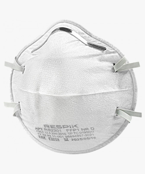Респиратор чашеобразный RESPIK® RS2201 без клапана, FFP1 (20 шт)