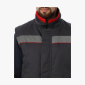 Жилет утепленный Грей (тк.Балтекс,210), т.серый/красный