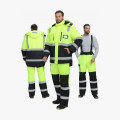 Костюм зимний сигнальный ProfLineSpecialist (тк.Оксфорд PU) брюки, желтый/черный