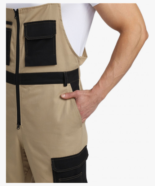 Полукомбинезон Милан CH (тк.Смесовая,260), бежевый/черный