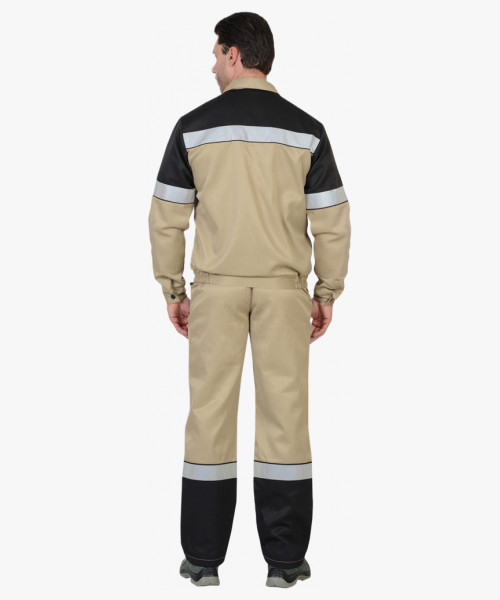 Костюм СИРИУС-ЛЕГИОНЕР куртка, п/к песочный с черным СОП 50мм