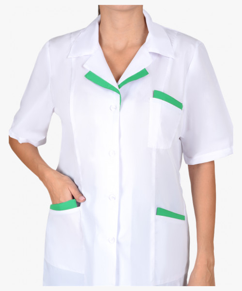 Костюм СИРИУС-ЛИЗА женский белый с салатовым