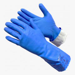 Silver1 Перчатки из латекса синего цвета